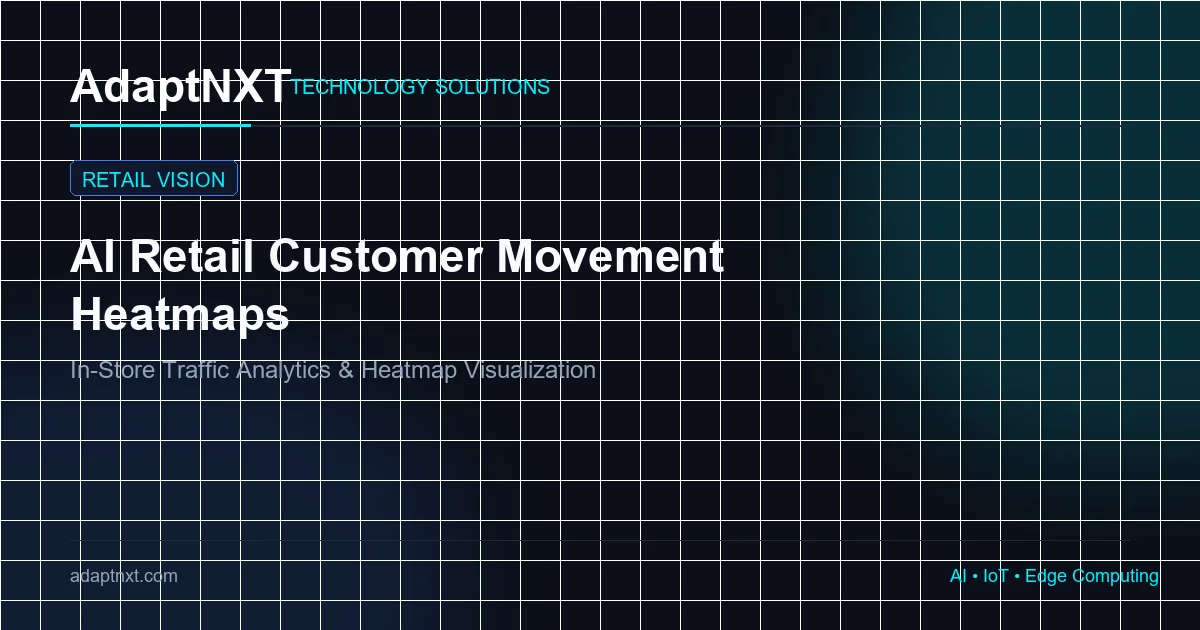 Computer vision heatmap overlay showing customer footfall in a retail store