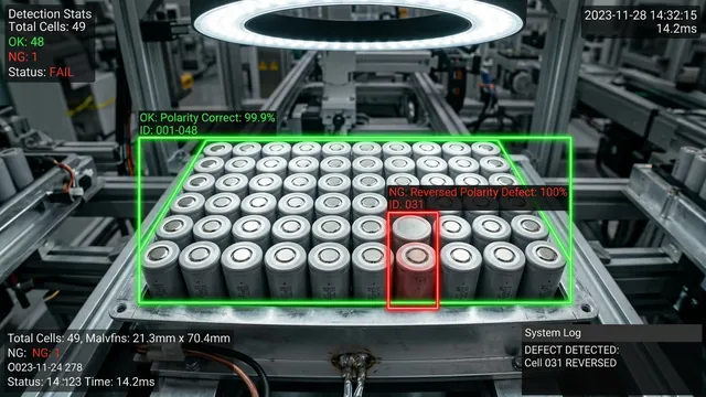 EV Battery Pack Quality Control: Real-Time Cell Counting & Polarity Inspection with Computer Vision
