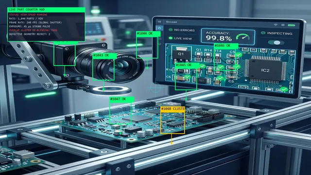 Real-Time High-Speed Machine Vision Part Counting and Tracking Station