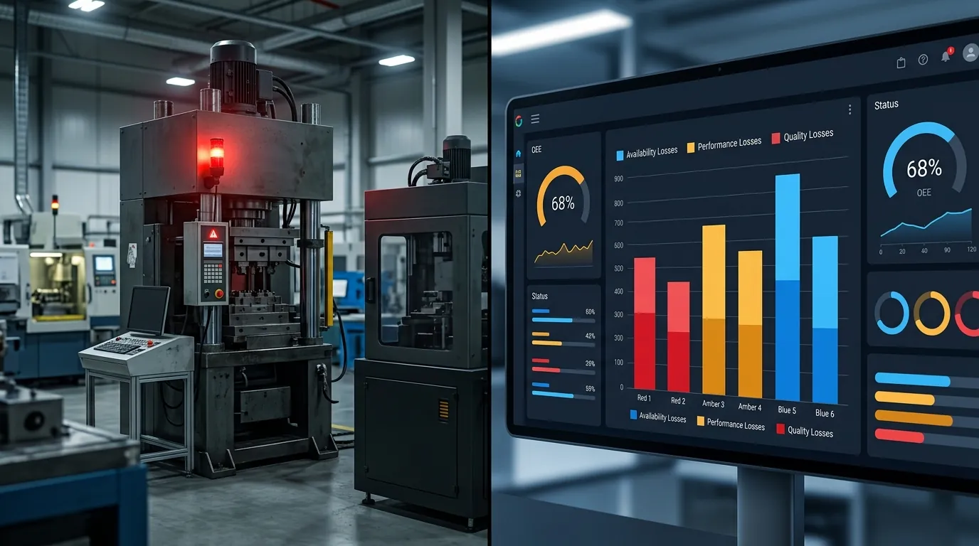 The Six Big Losses in Manufacturing — And How Real-Time Monitoring Catches Every One