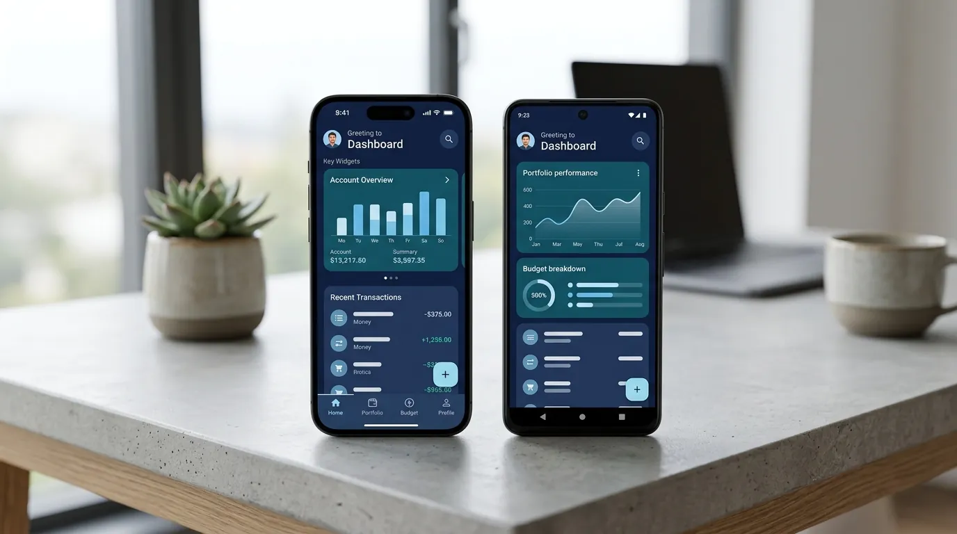 Cross platform mobile app development on iOS and Android devices