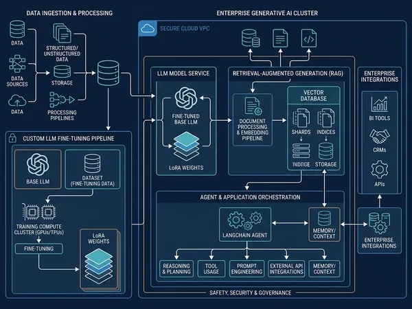 Enterprise Generative AI private hosting architecture