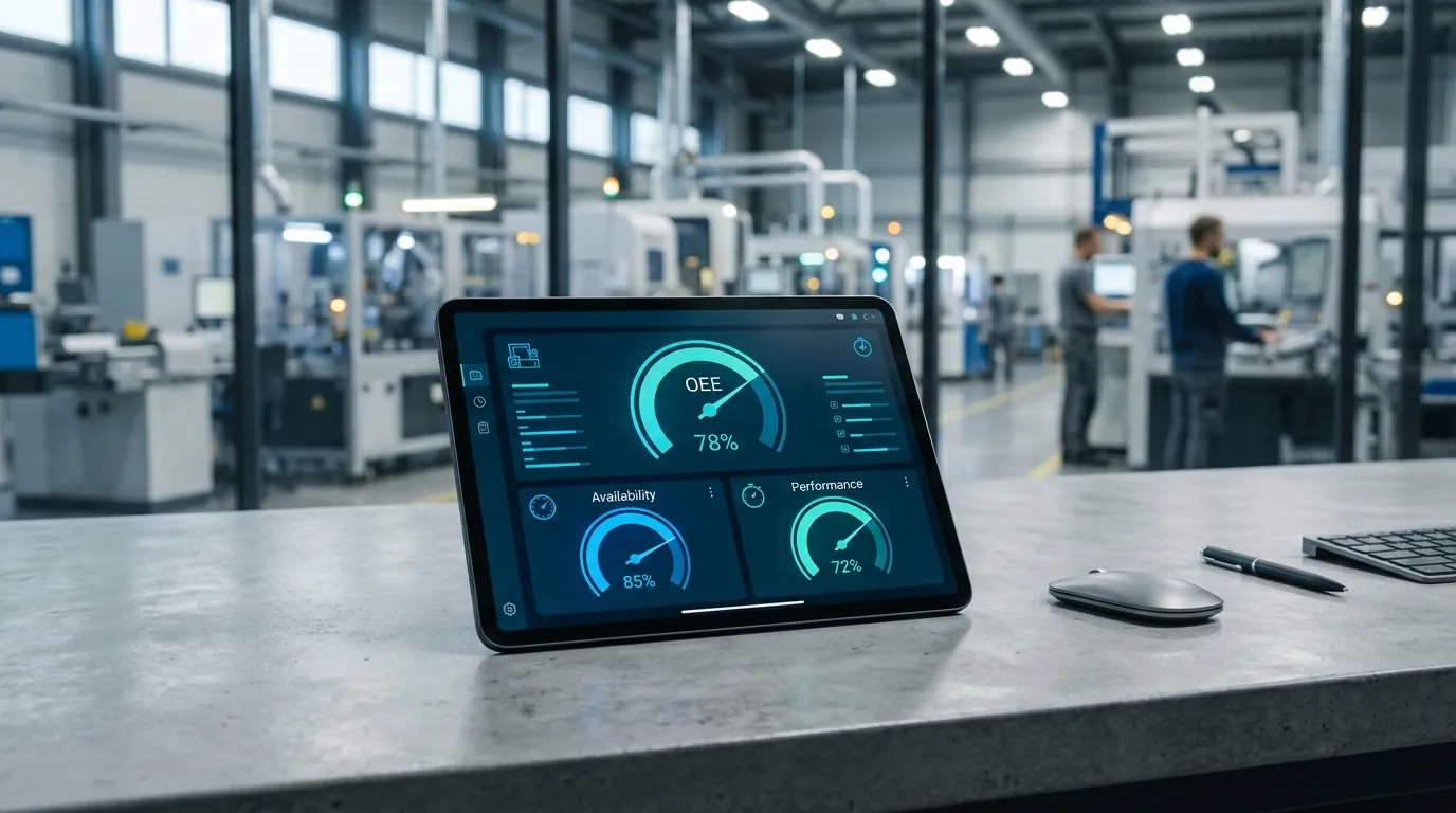 OEE Calculator Dashboard Interface