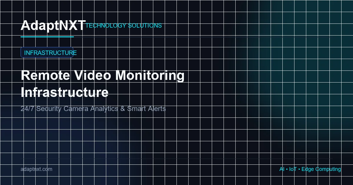 Security camera monitoring service architecture